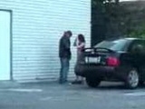 Guy Fucks Some Local Slut At The Parking In Front Of Supermarket