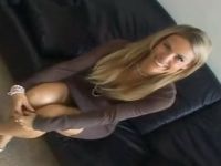 Desperate For Some Money Beautiful Blonde Hottie Will Do Anything To Get a Job
