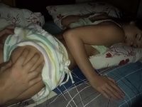 Bad Guy Sneaks Into Sleeping Girl Bedroom Late At Night And Filled Her Pussy With Sperm