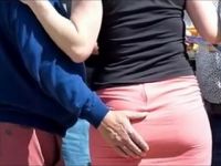 Gruesome Amateur Wife Grope In Public Reunion