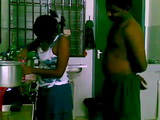 Pervert Guy Enters While Neighbors Teen Daughter Was Alone In The Kitchen
