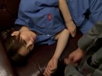 Tired Sleeping MILF Colleague Gets Abused At Work